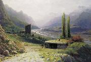 Lev Feliksovich Lagorio Kavkaz Landscape France oil painting artist